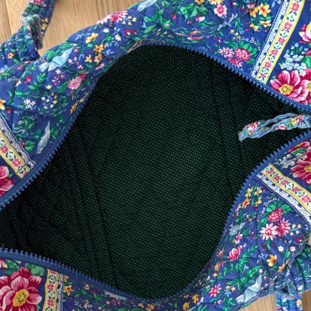 Vera Bradley Vintage Bluebird Tote - Picture 4 of 9